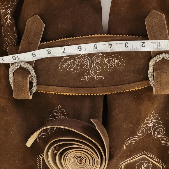 Authentic from Germany Mens Leath Lederhosen I believe this would be a 38 waist. - Picture 7 of 7